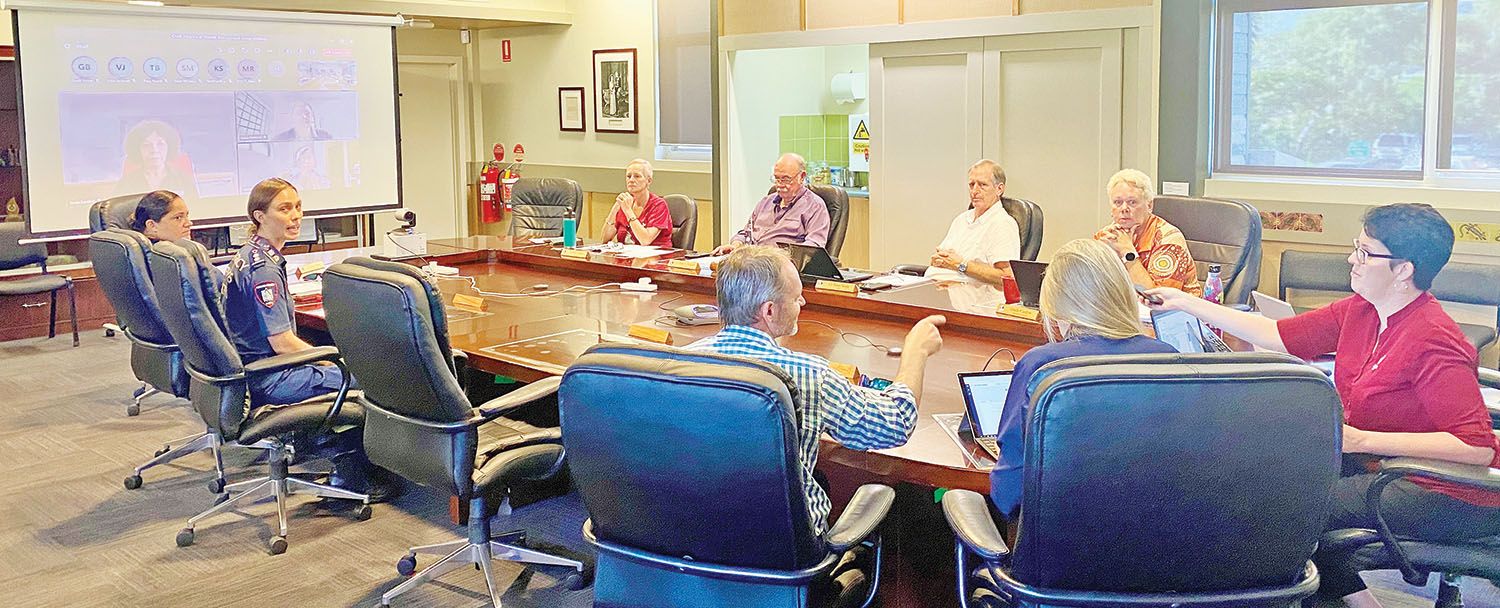 Entsch at meeting at Cooktown