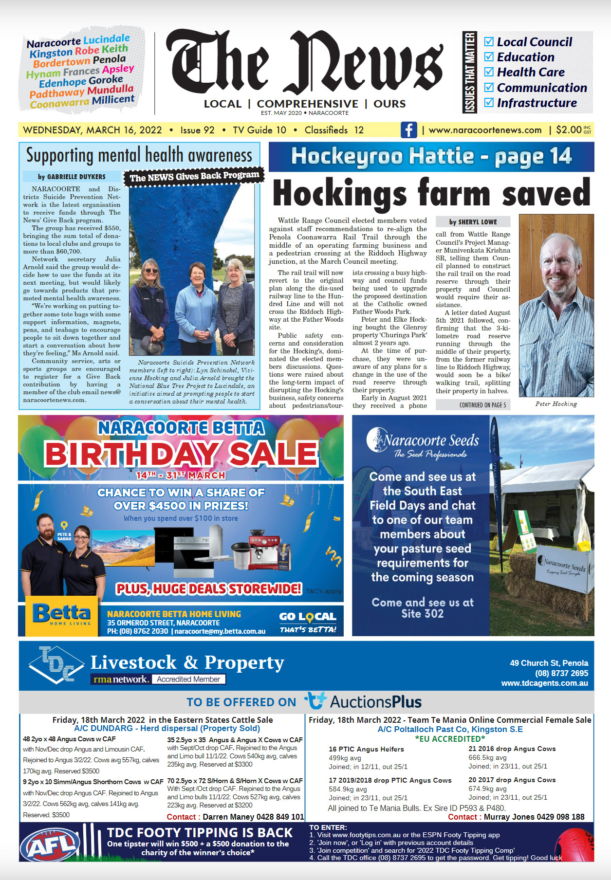Naracoorte Community News 16 March 2022