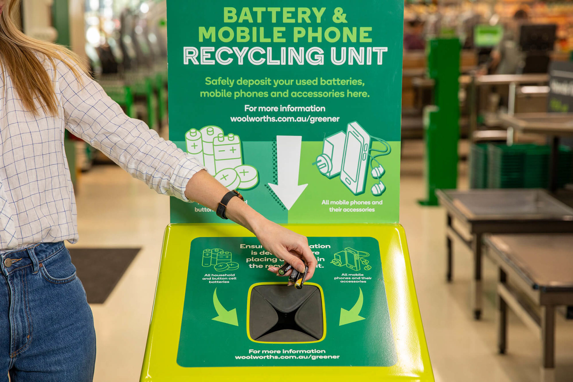 Woolworths recycling unit