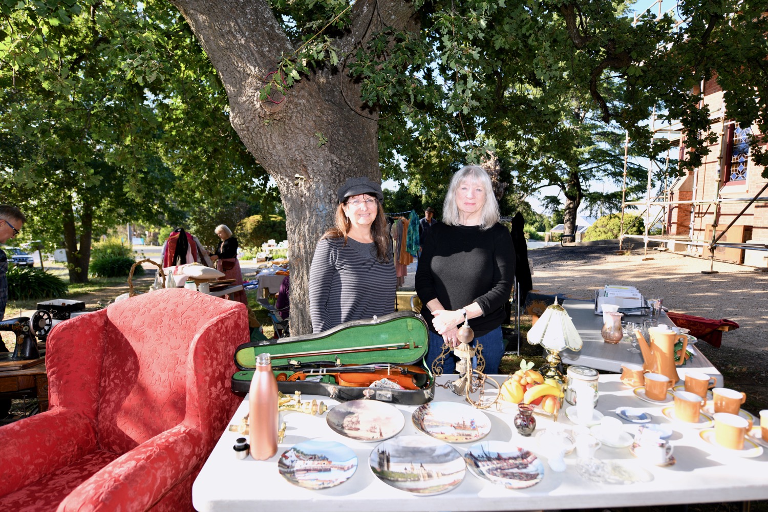 It was Irena and Anne's first Town-Wide Garage Sale.
