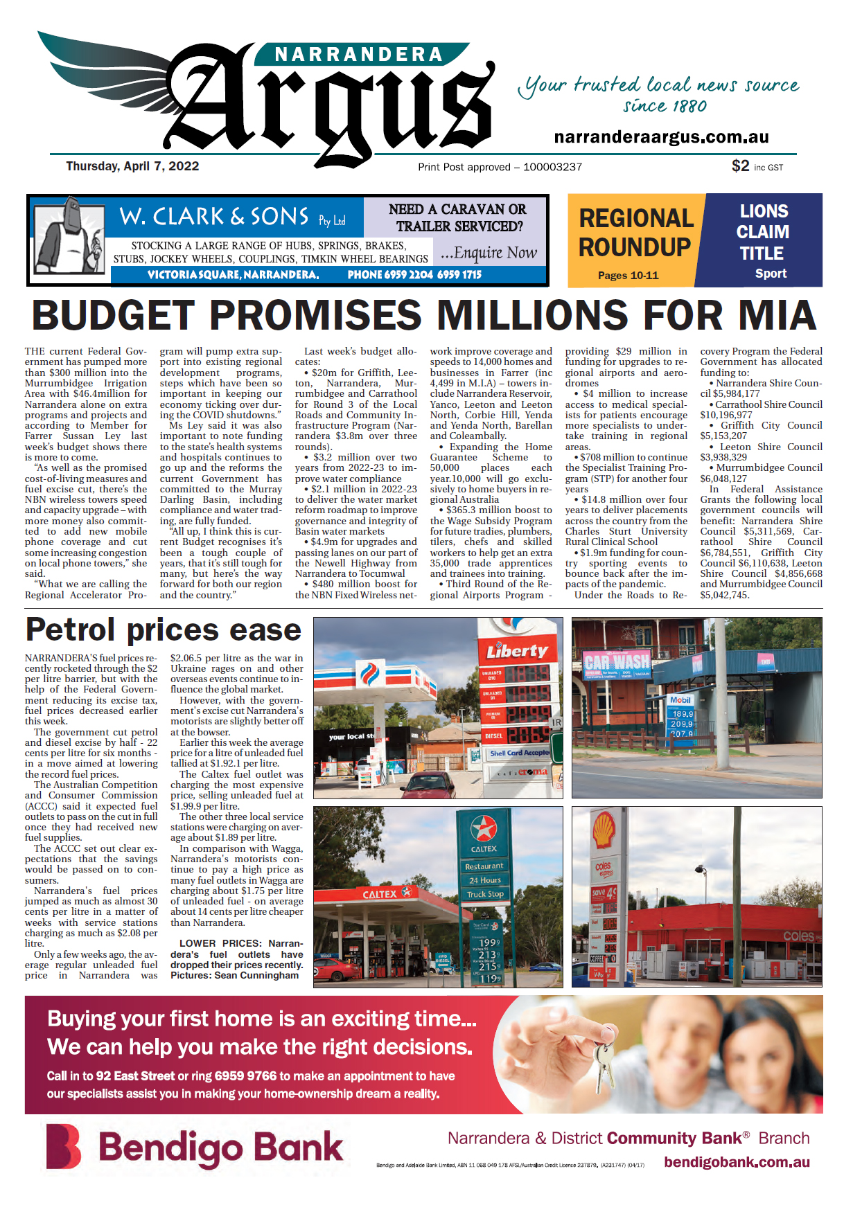 Narrandera Argus 7 April 2022