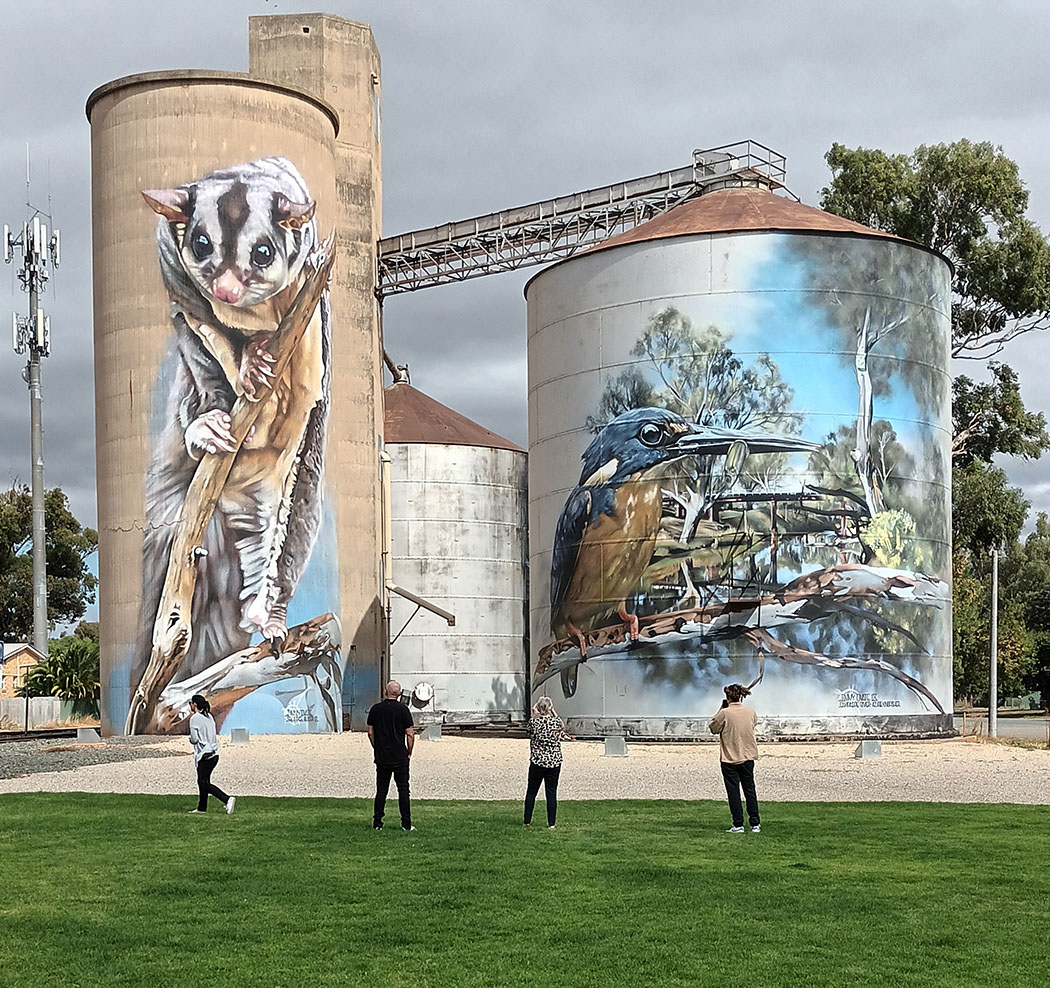 Rochester silo art