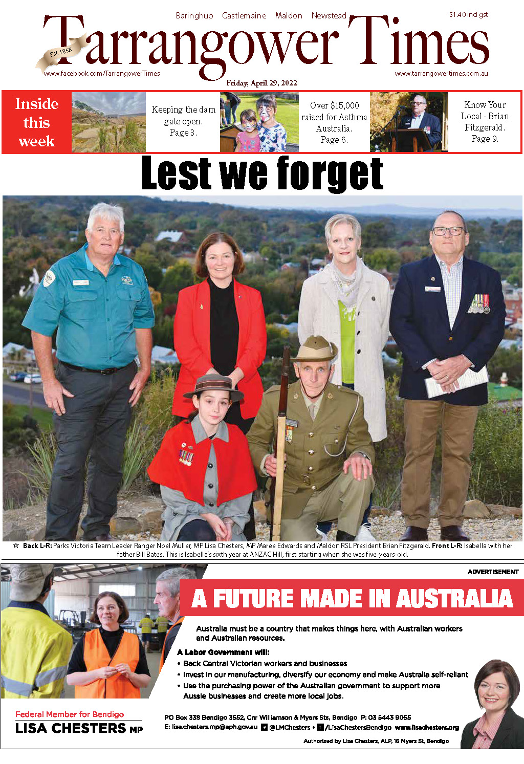 Tarrangower Times 29 April 2022