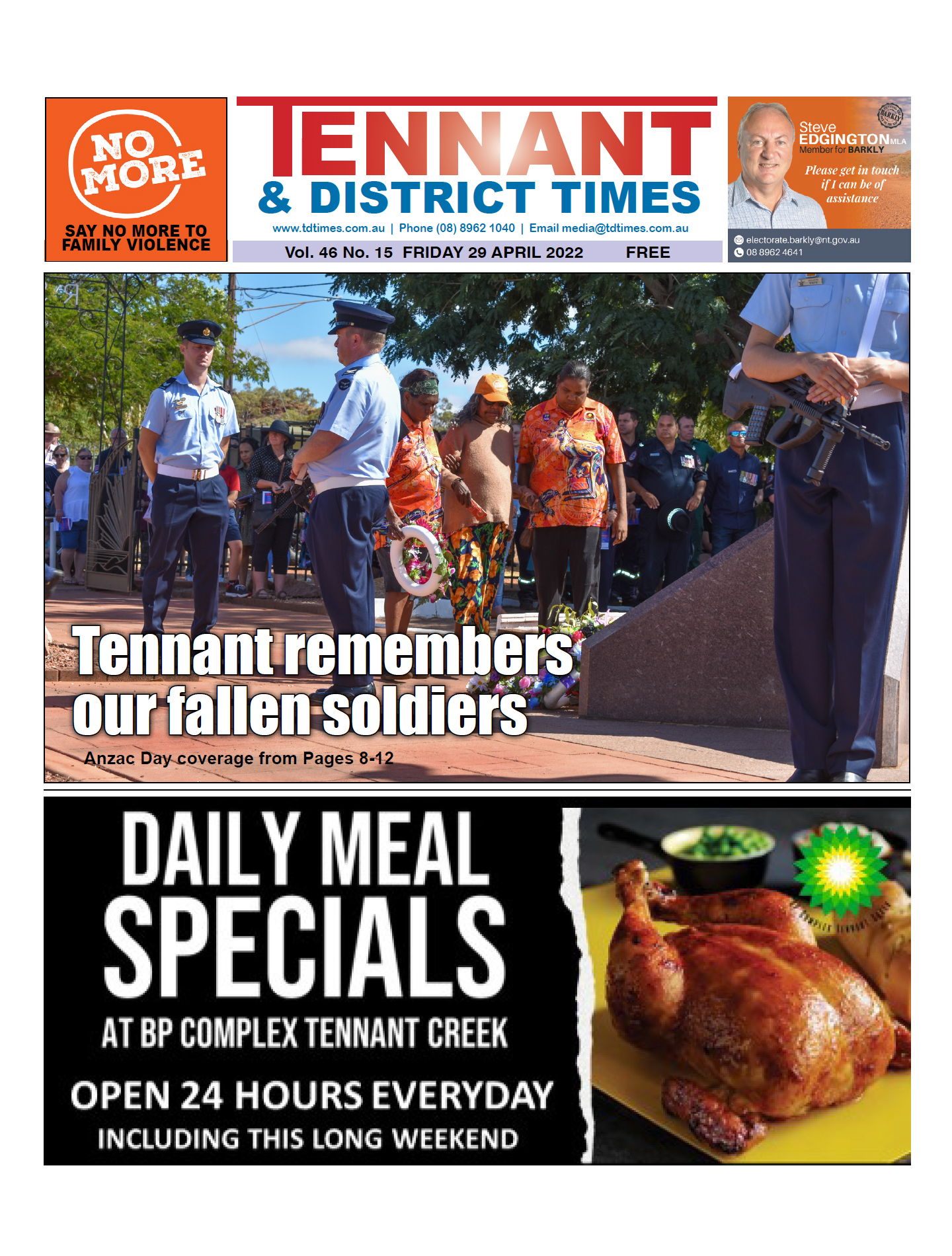 Tennant & District Times 29 April 2022