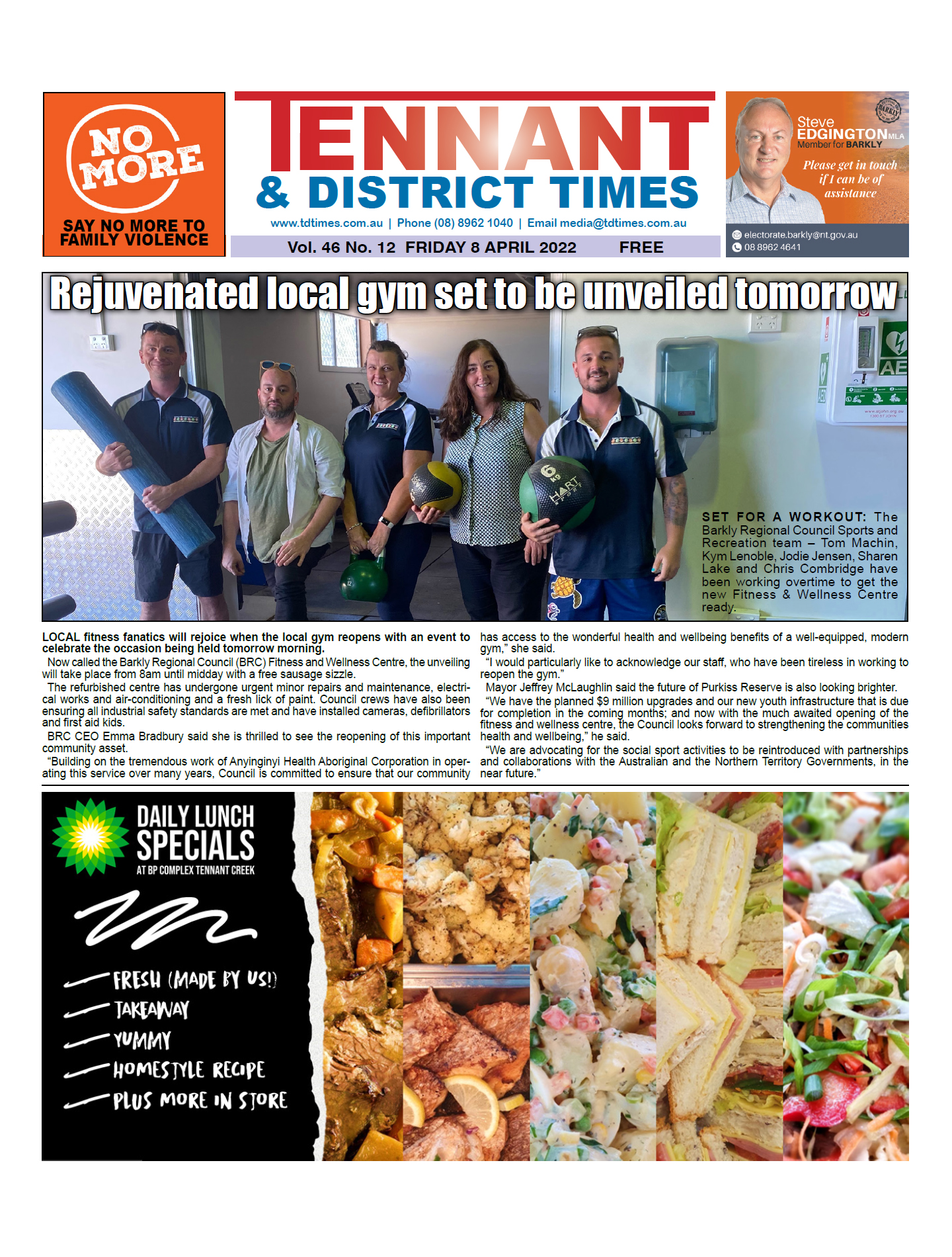 Tennant & District Times 8 April 2022