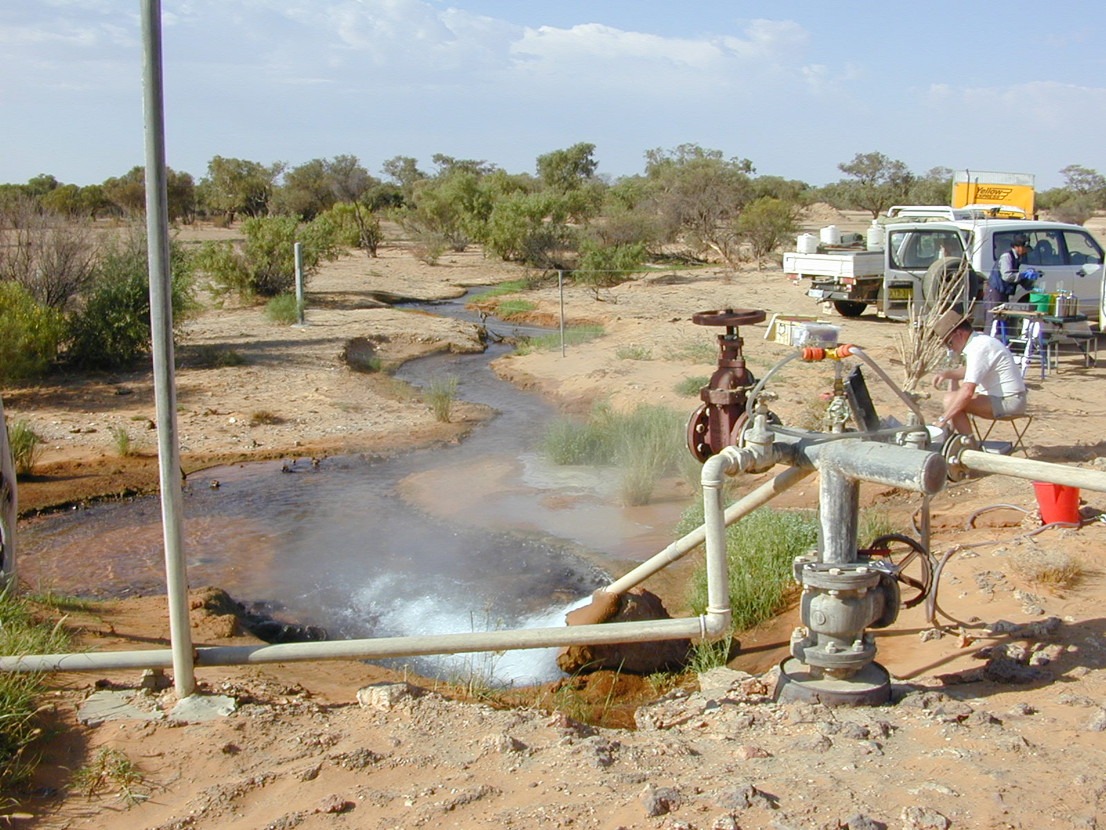 Bore sampling Photo Tim Ransley Geoscience Australia
