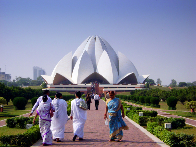 Lotus temple in New Delhi