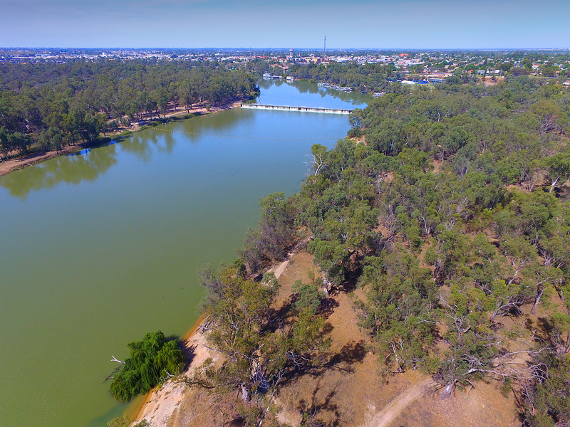 Mildura Weir on the Murray