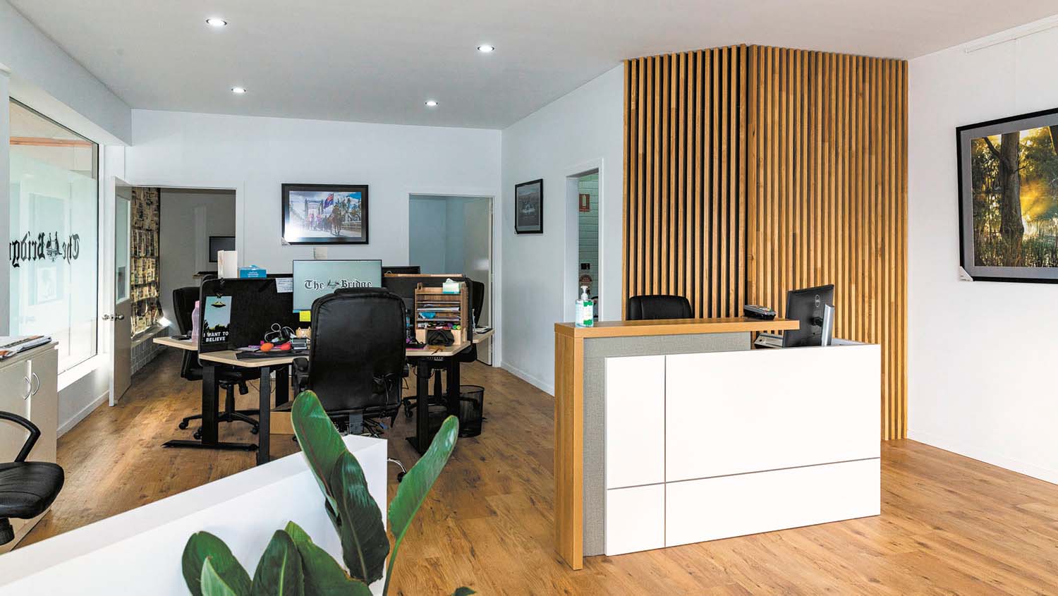 Recently refurbished and comfortable office.