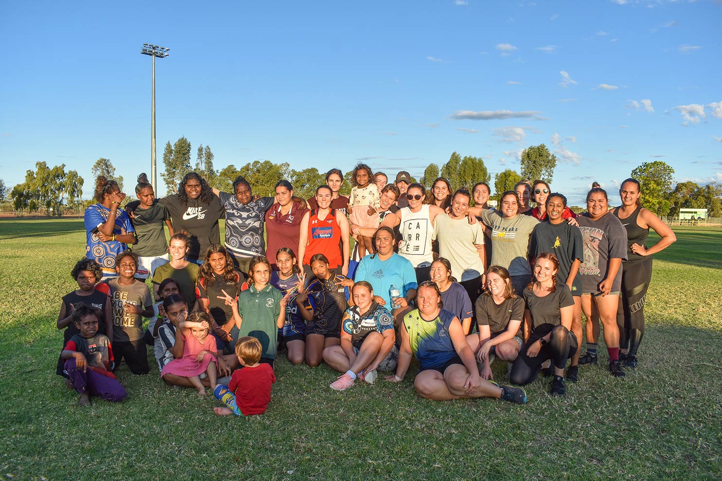 women’s AFL training