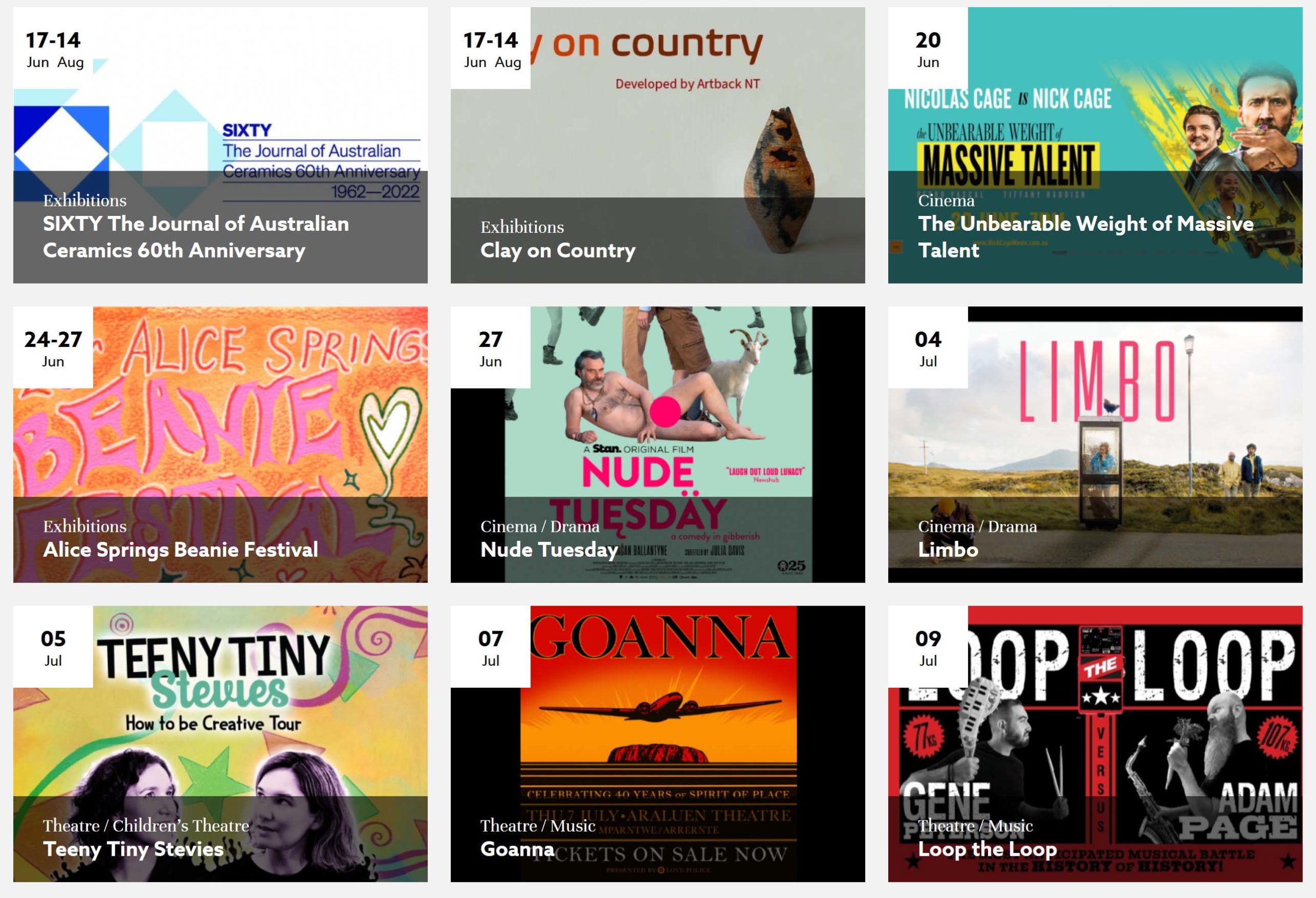 Araluen Arts Centre screenshot