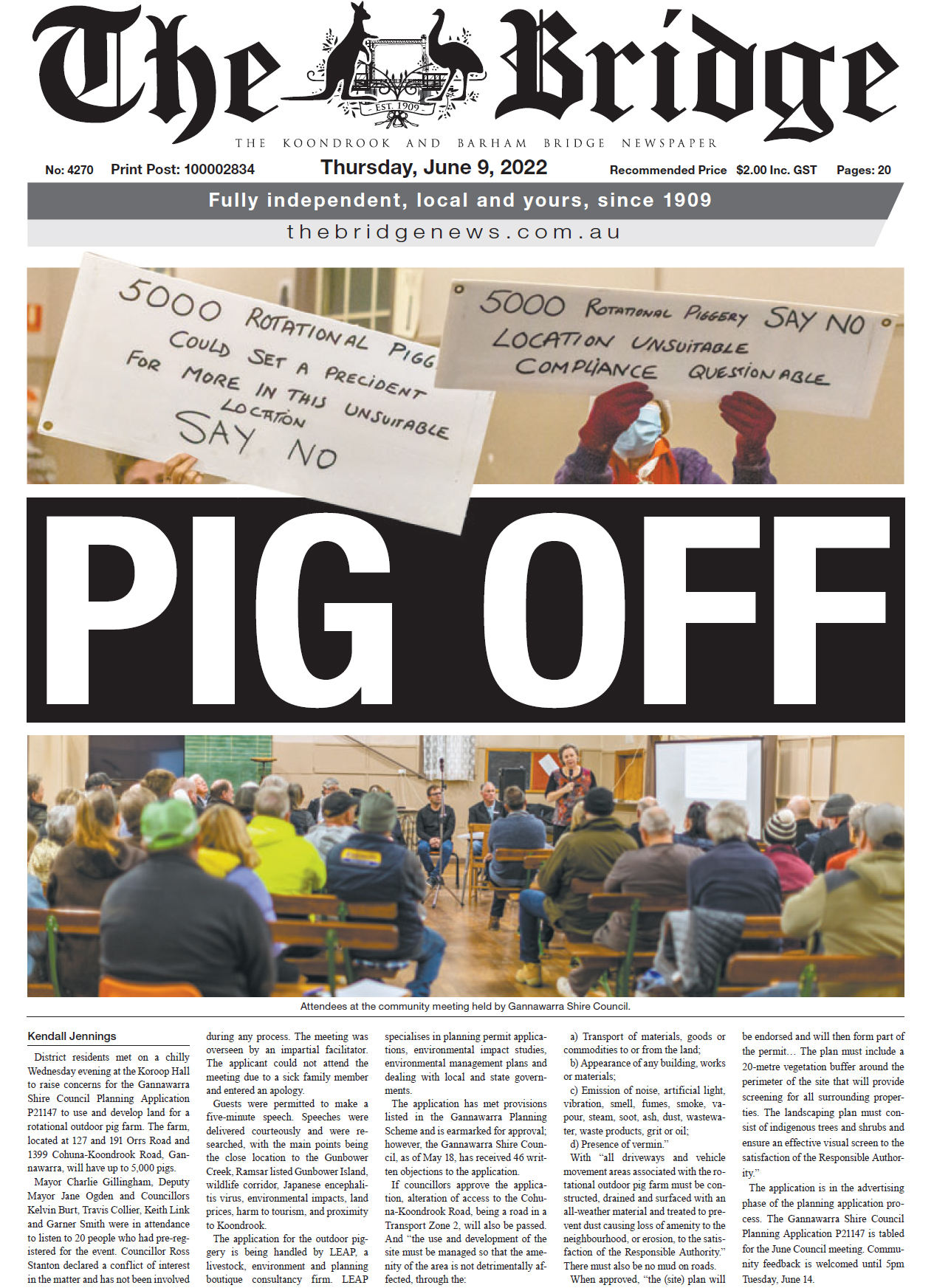 The Koondrook and Barham Bridge Newspaper 9 June 2022