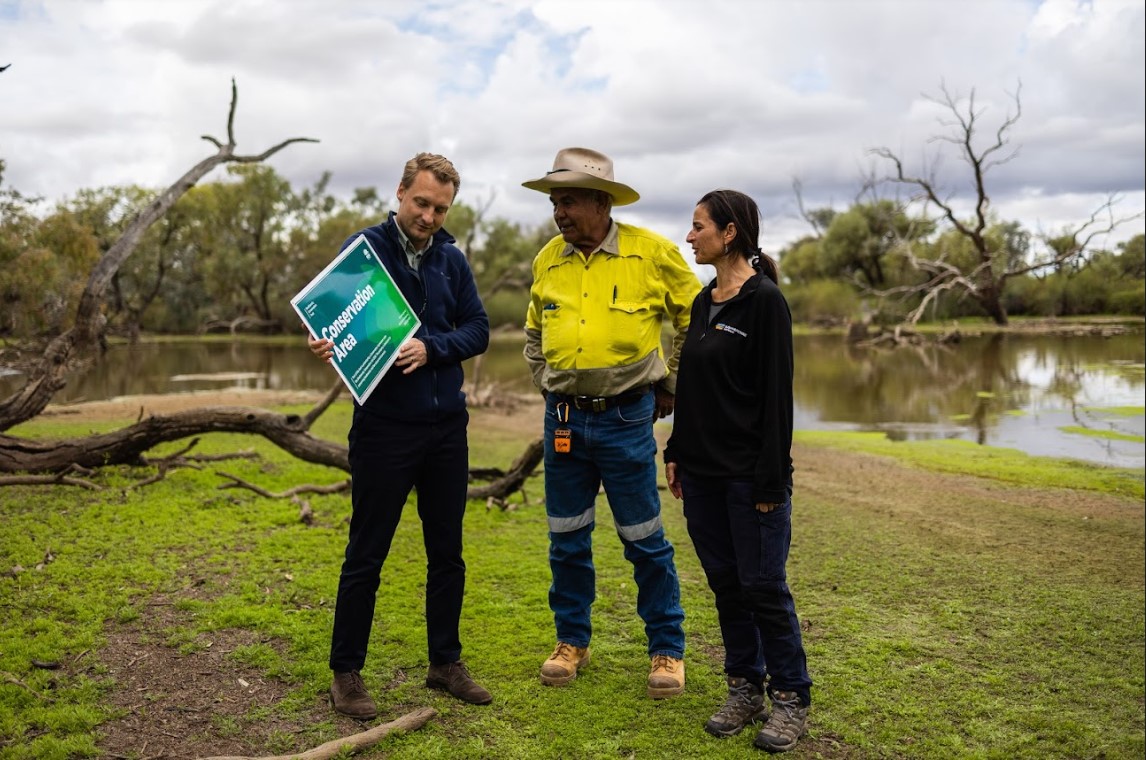 Minister Griffin with Phil Eulo