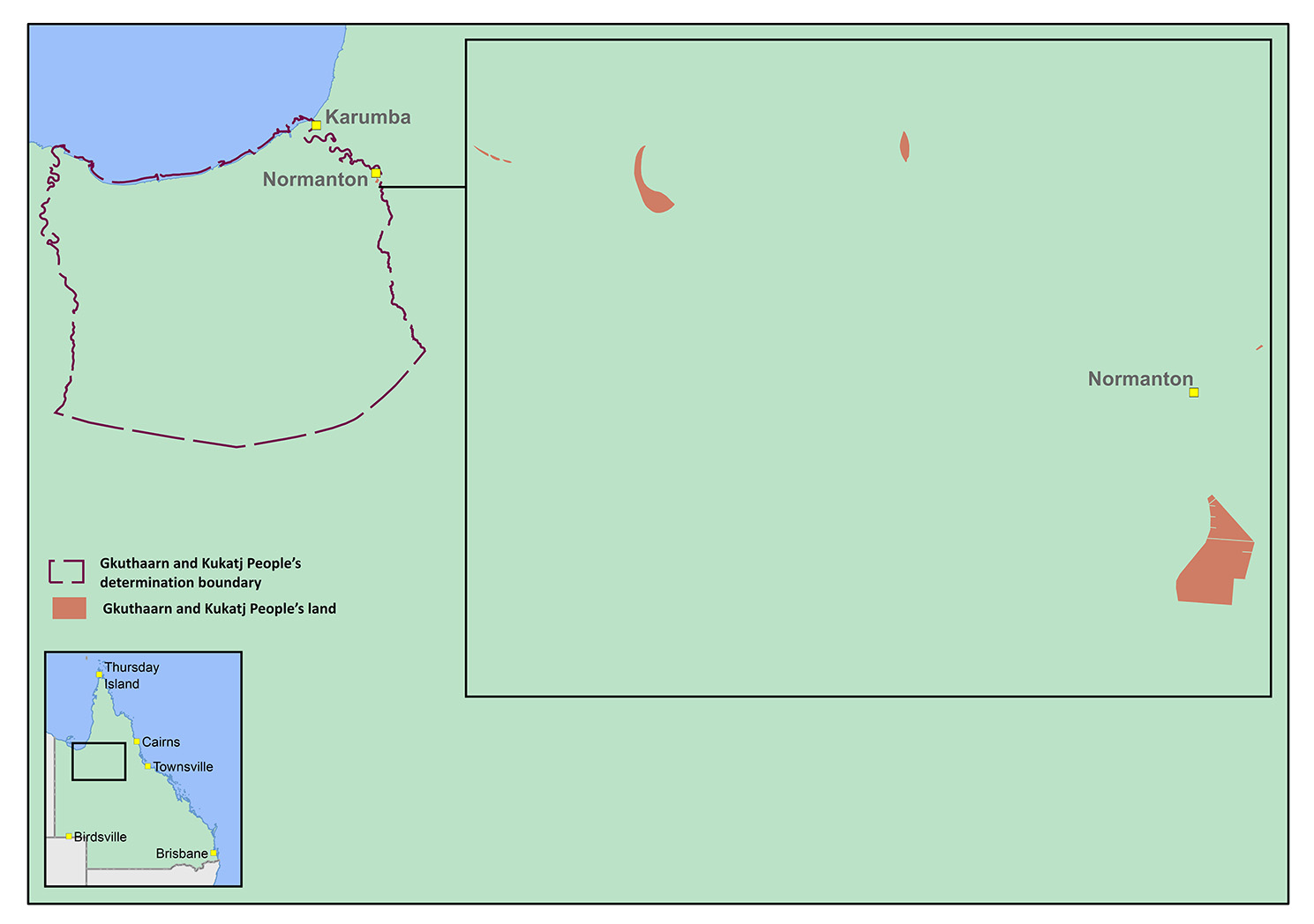 Normanton land handover map