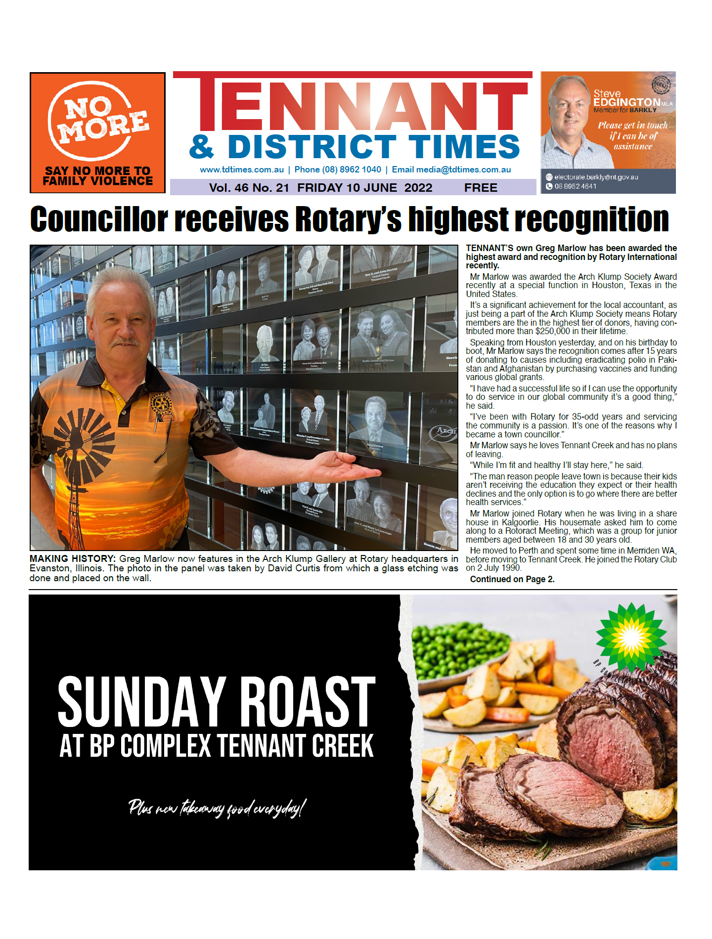 Tennant & District Times 10 June 2022