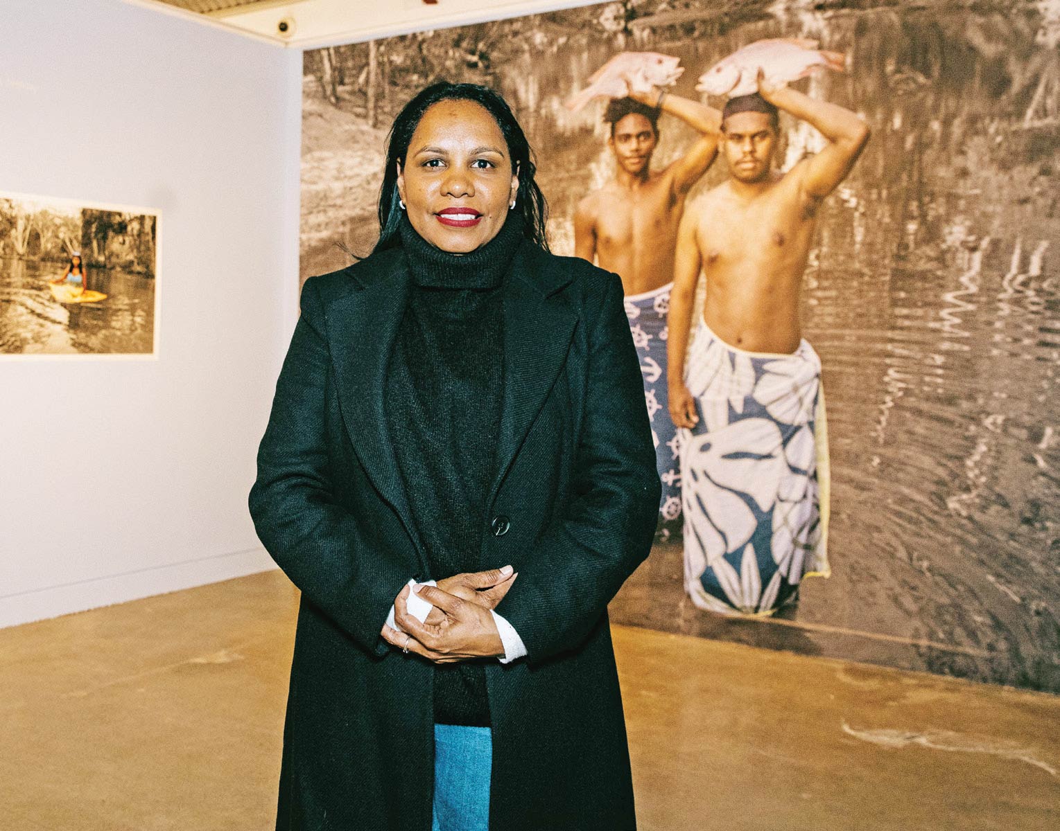 Coen artist Naomi Hobson at Saturday night’s launch.