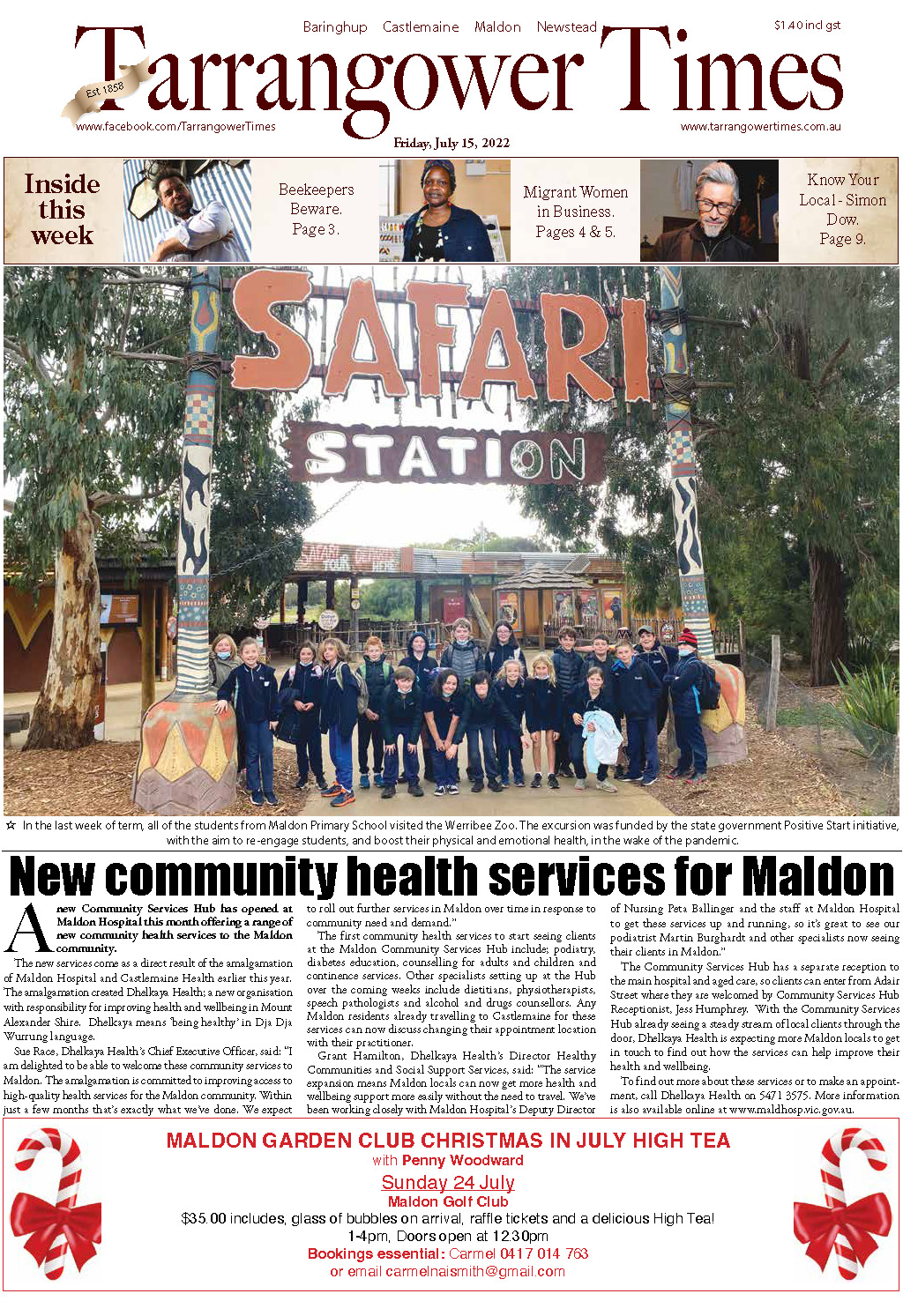 Tarrangower Times 15 July 2022