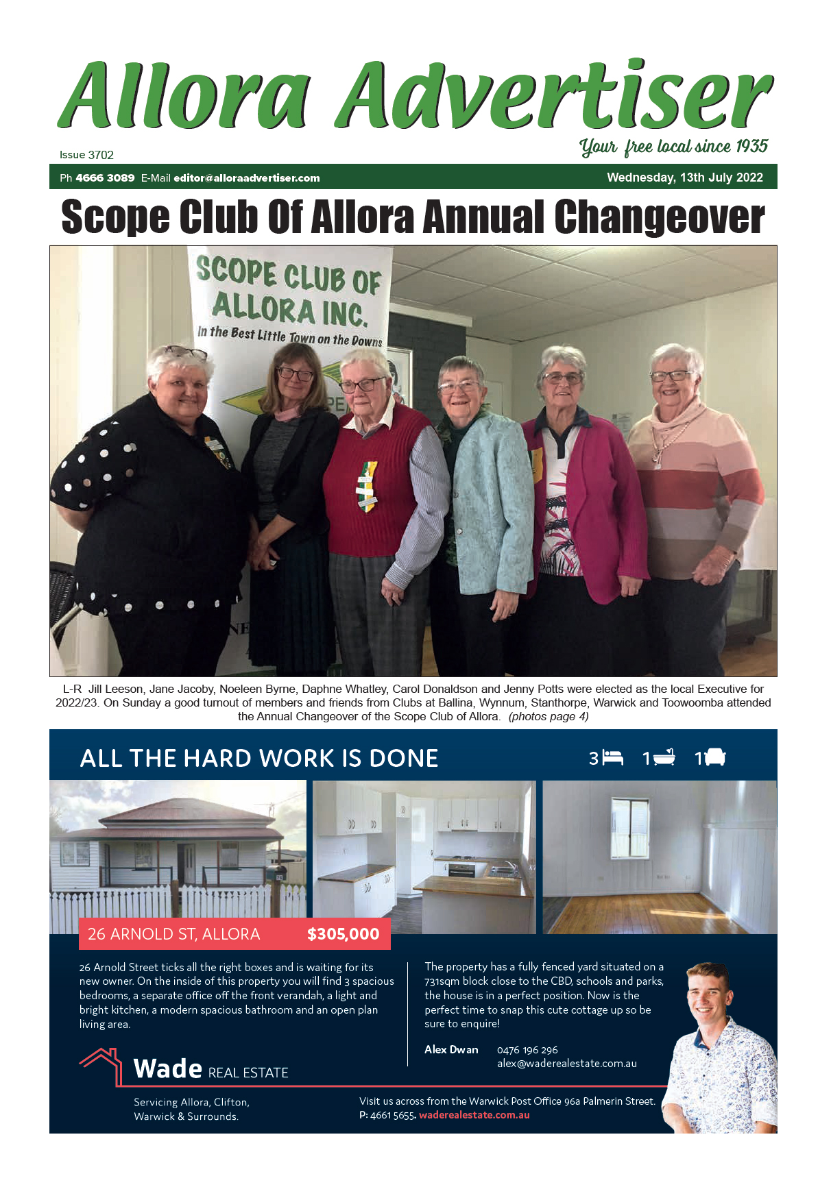 Allora Advertiser 13 July 2022
