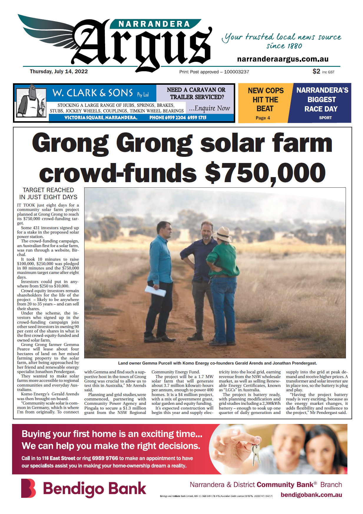 Narrandera Argus 14 July 2022