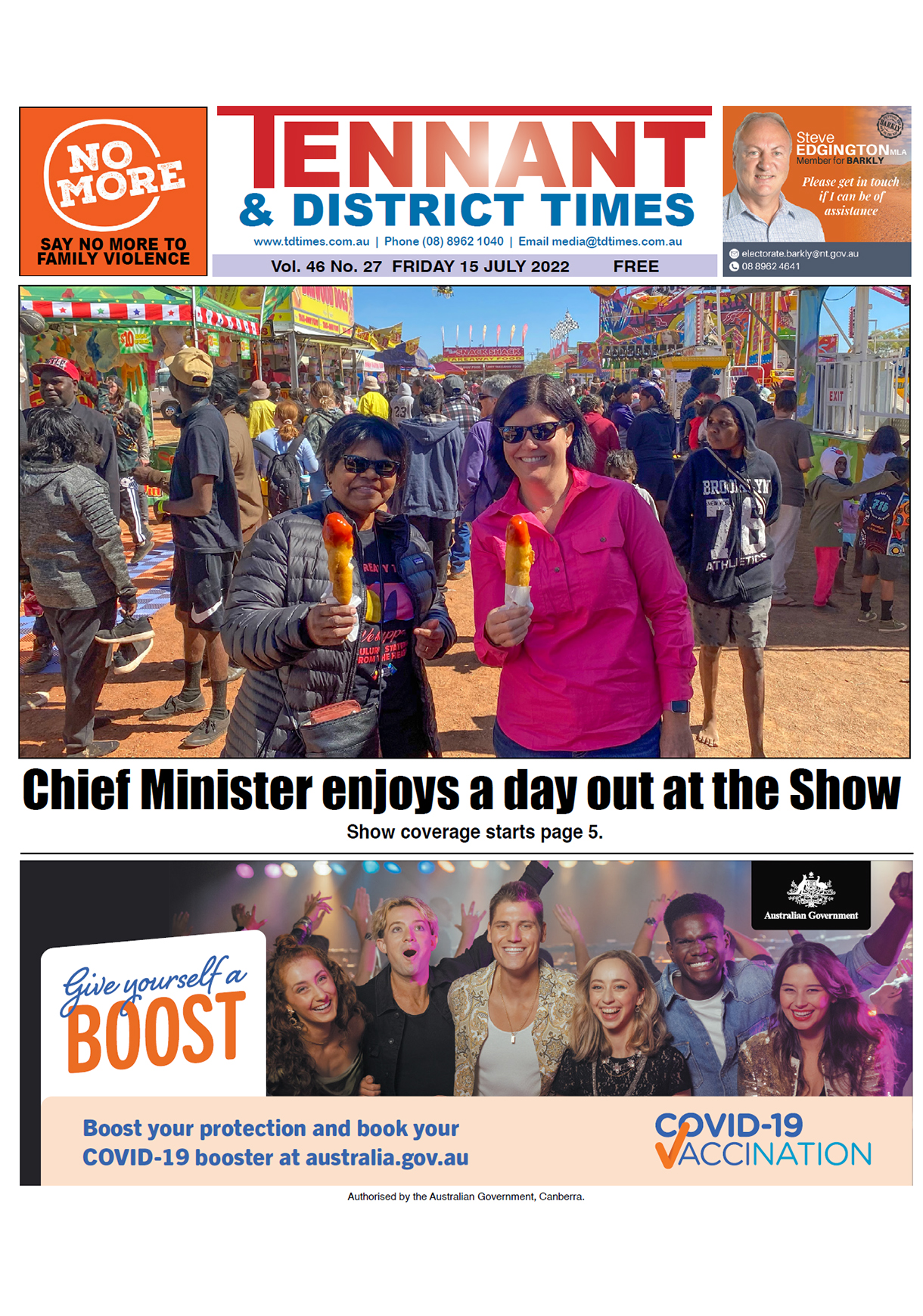 Tennant & District Times 15 July 2022