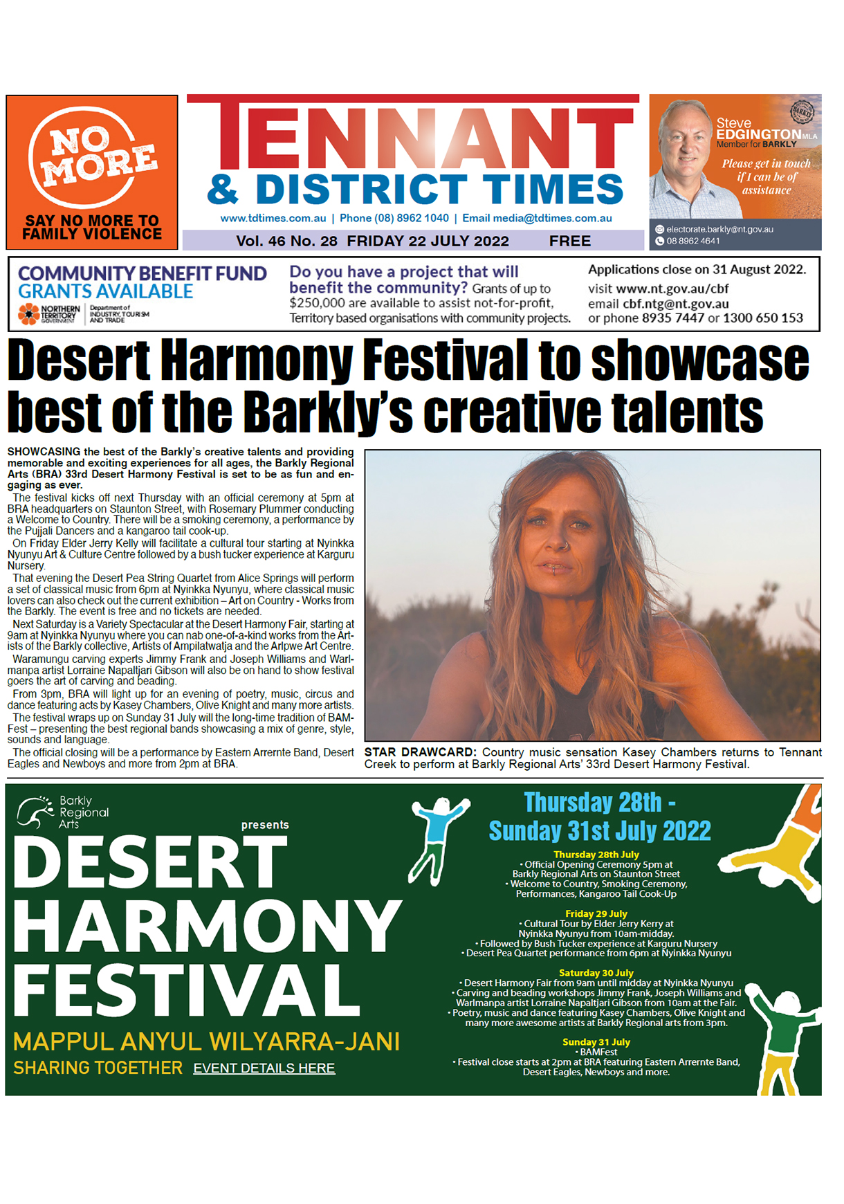 Tennant & District Times 22 July 2022