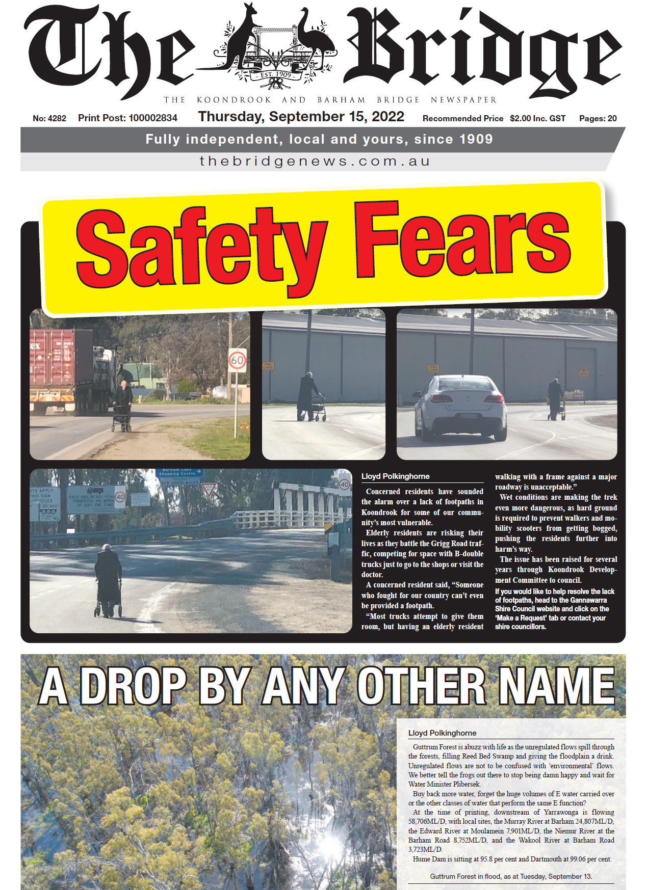 The Koondrook and Barham Bridge Newspaper 15 September 2022