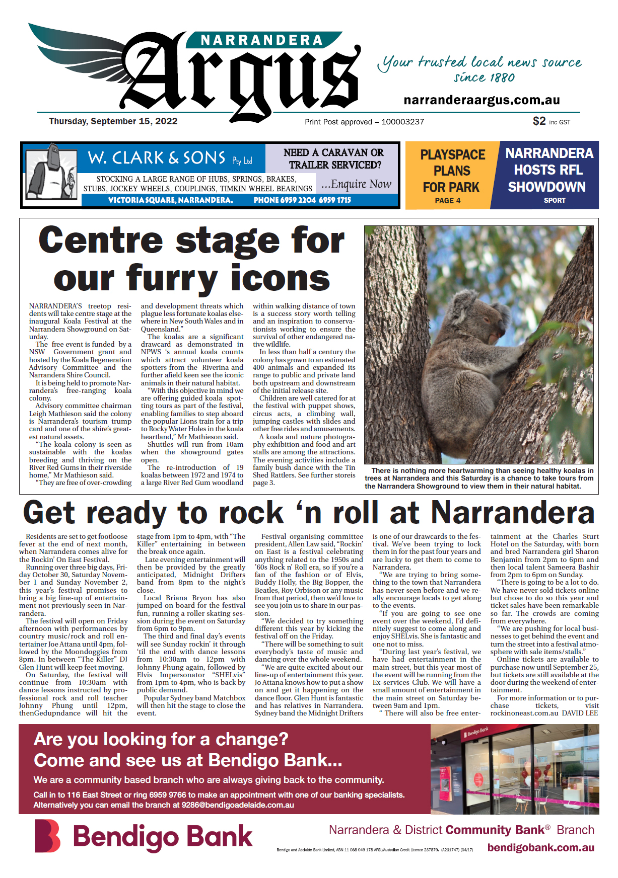 Narranadera Argus 15 September 2022
