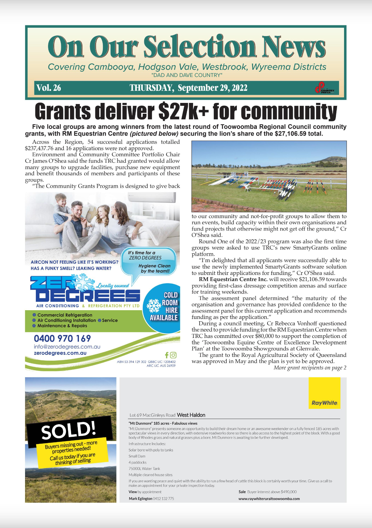 On Our Selection News 29 September 2022