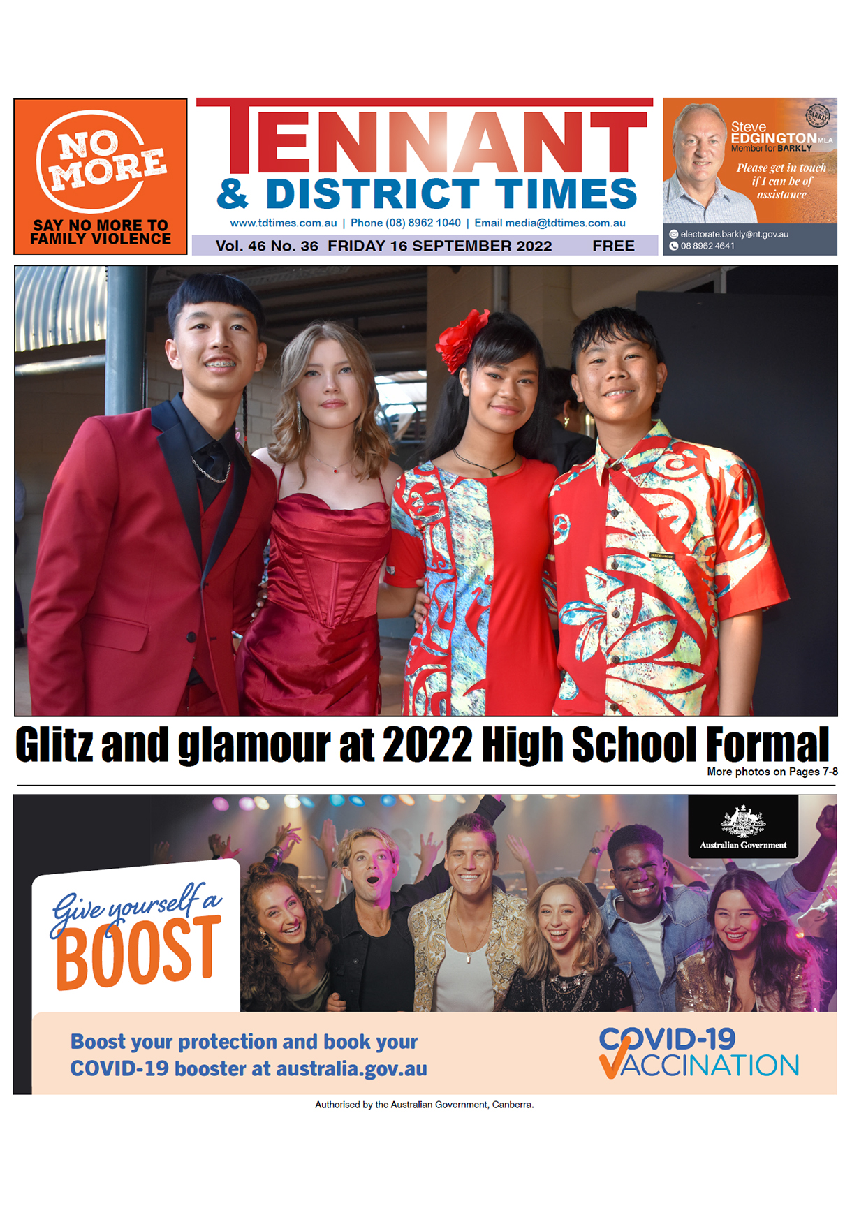 Tennant & District Times 16 September 2022