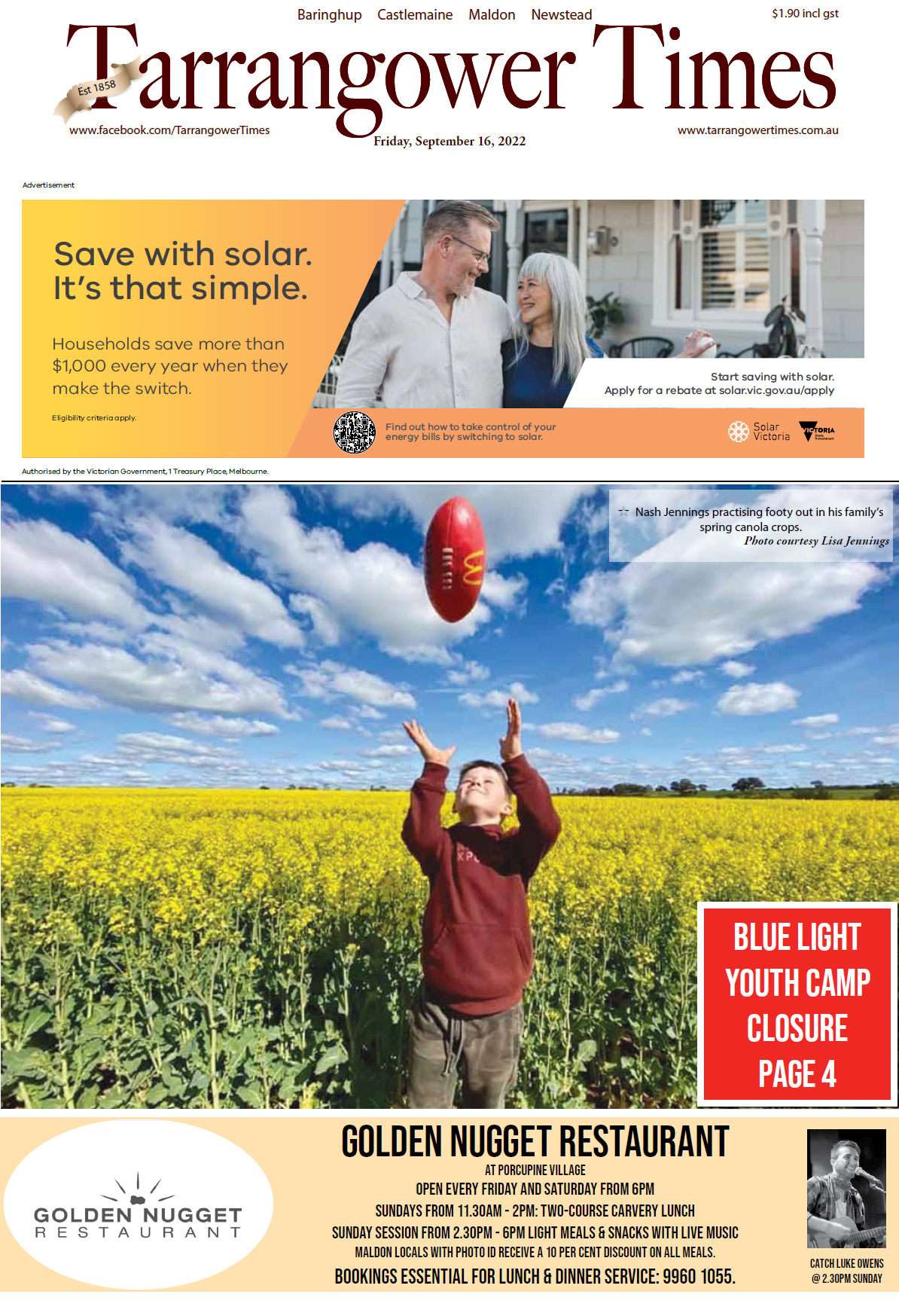 Tarrangower Times 16 September 2022