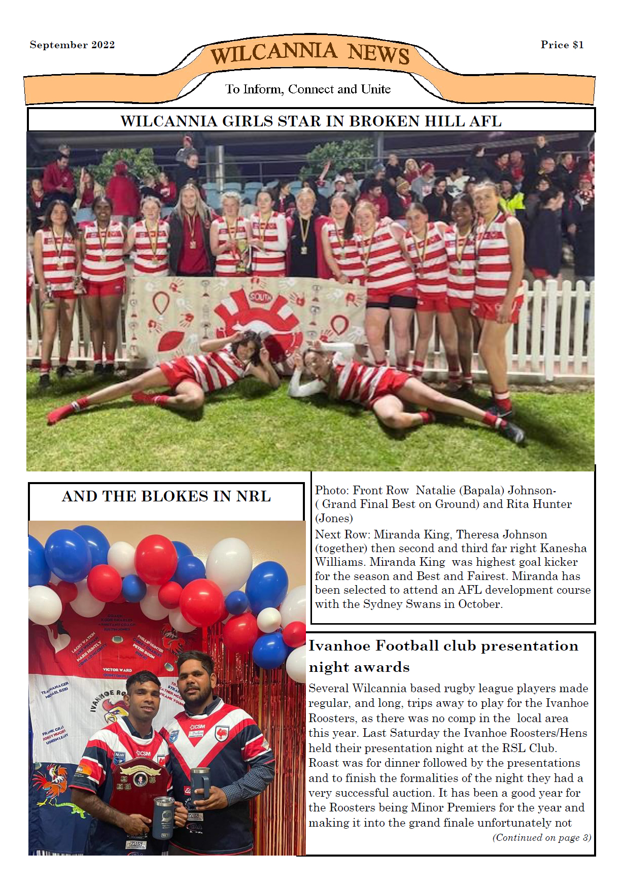 Wilcannia News September 2022