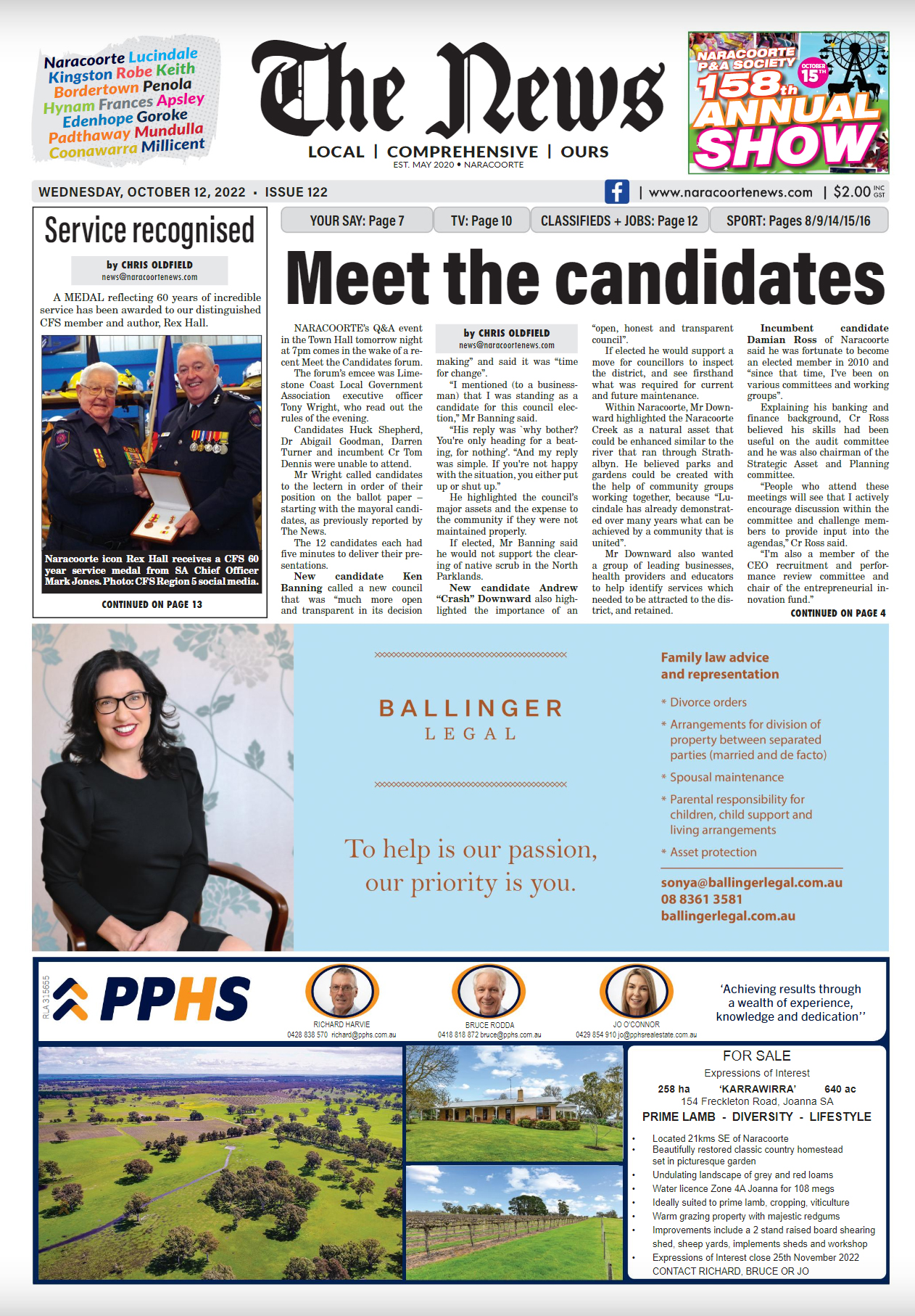 Naracoorte Community News 12 October 2022
