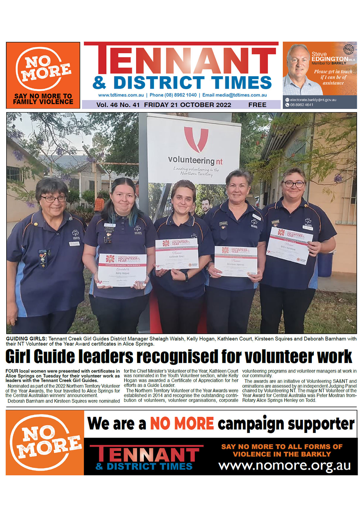 Tennant & District Times 21 October 2022