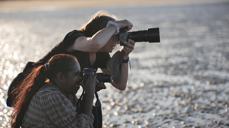 Niv and Jess by Claire Leach in Roebourne