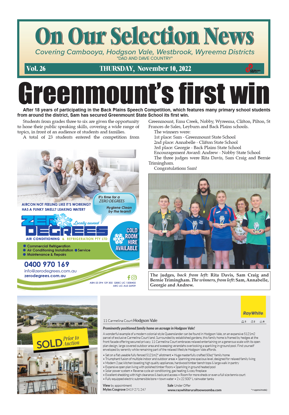 On Our Selection News 10 November 2022