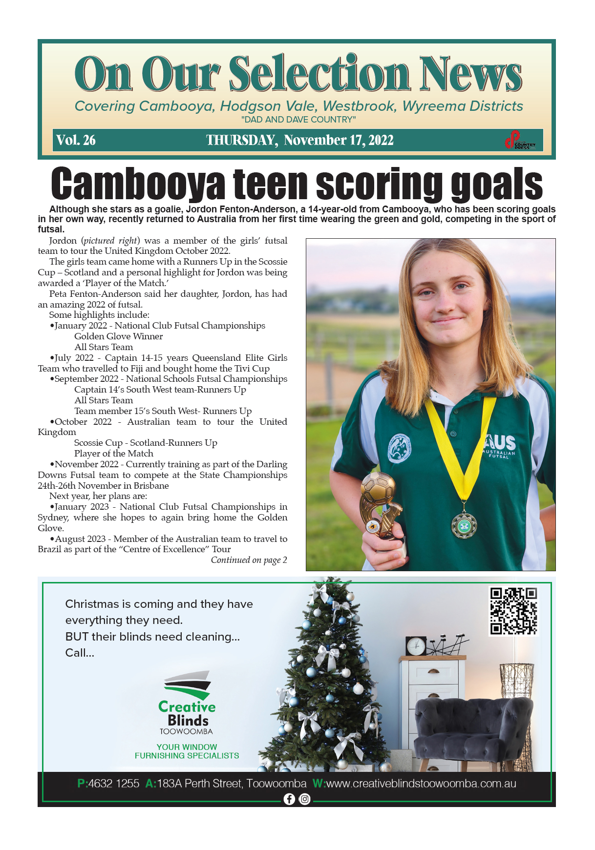 On Our Selection News 17 November 2022