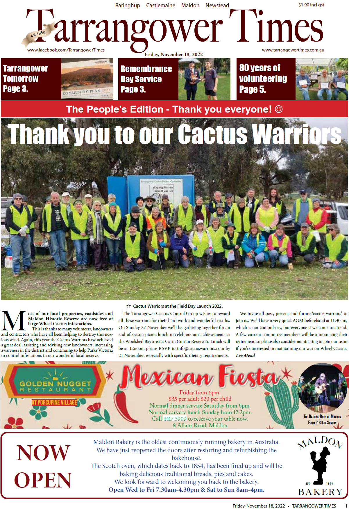 Tarrangower Times 18 November 2022