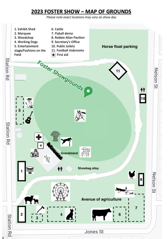 Foster Show map