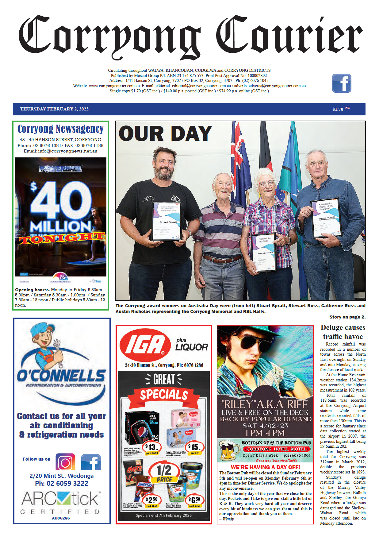 Corryong Courier 2 February 2023