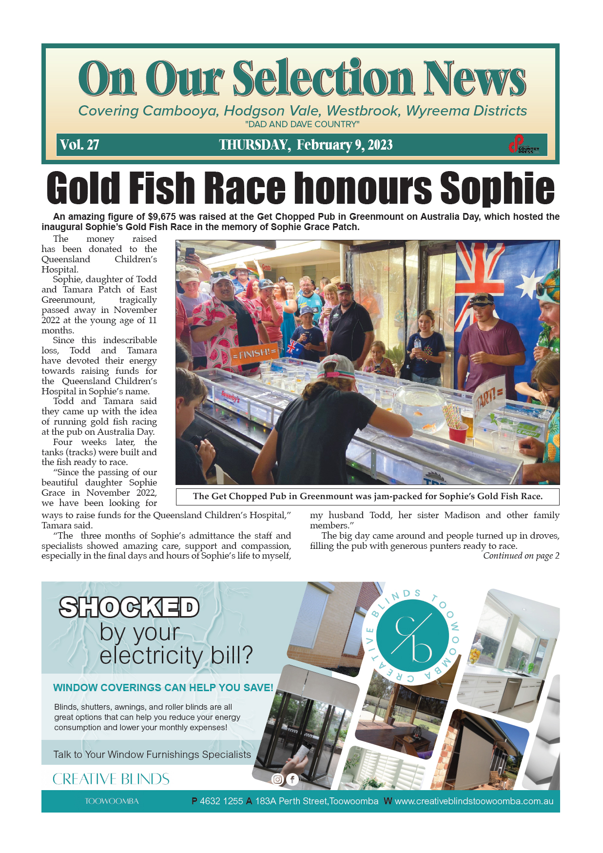 On Our Selection News 9 February 2023