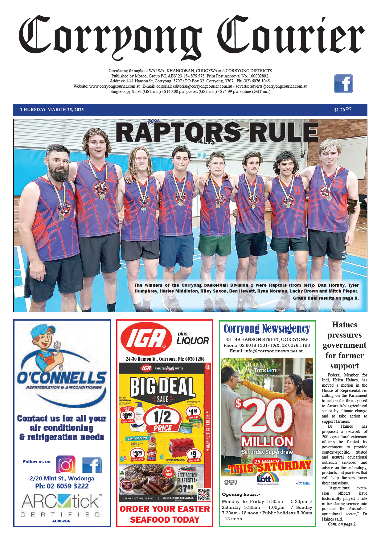 Corryong Courier 23 March 2023