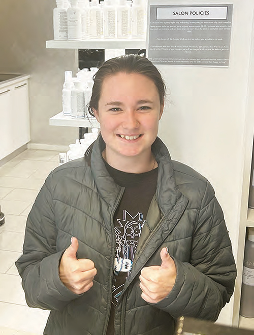 Brianna Harmer, at El Artista Hairdressing.