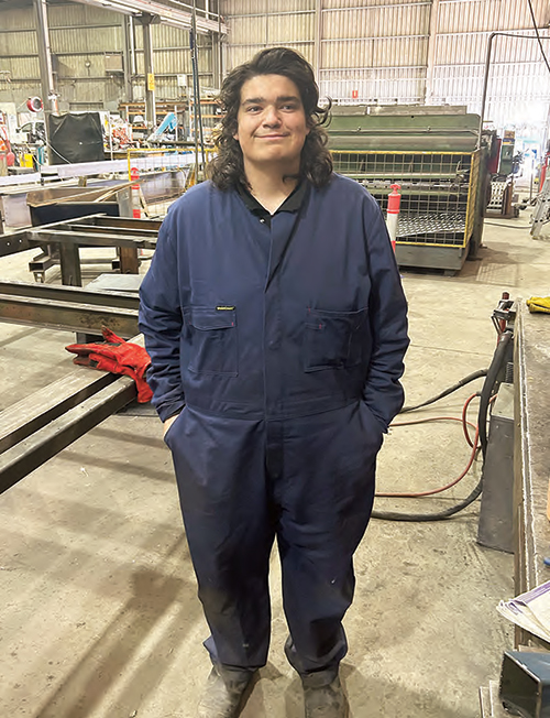 Nick Baker, working at Findlay Engineering.