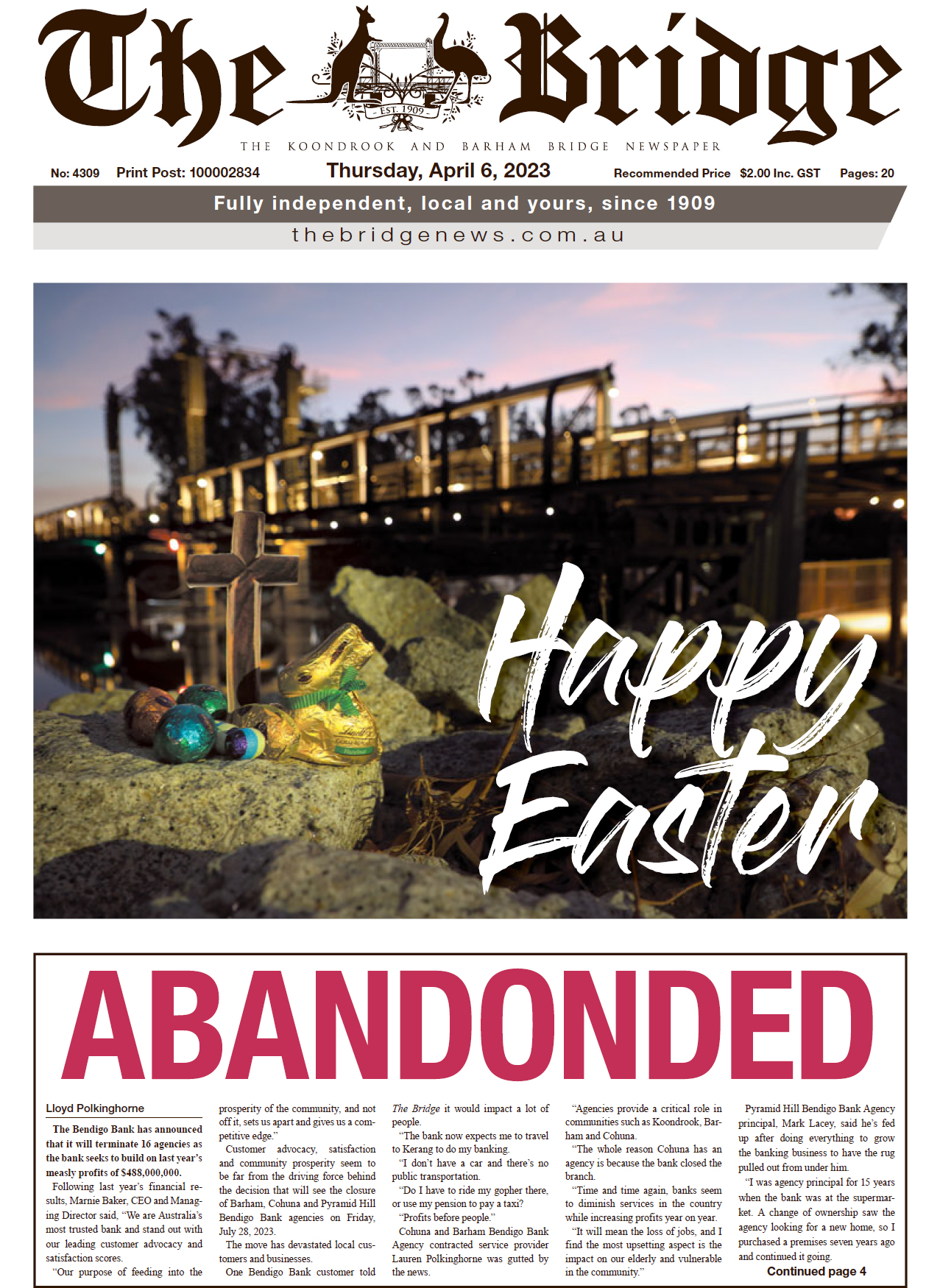 The Koondrook and Barham Bridge Newspaper, 6 April 2023