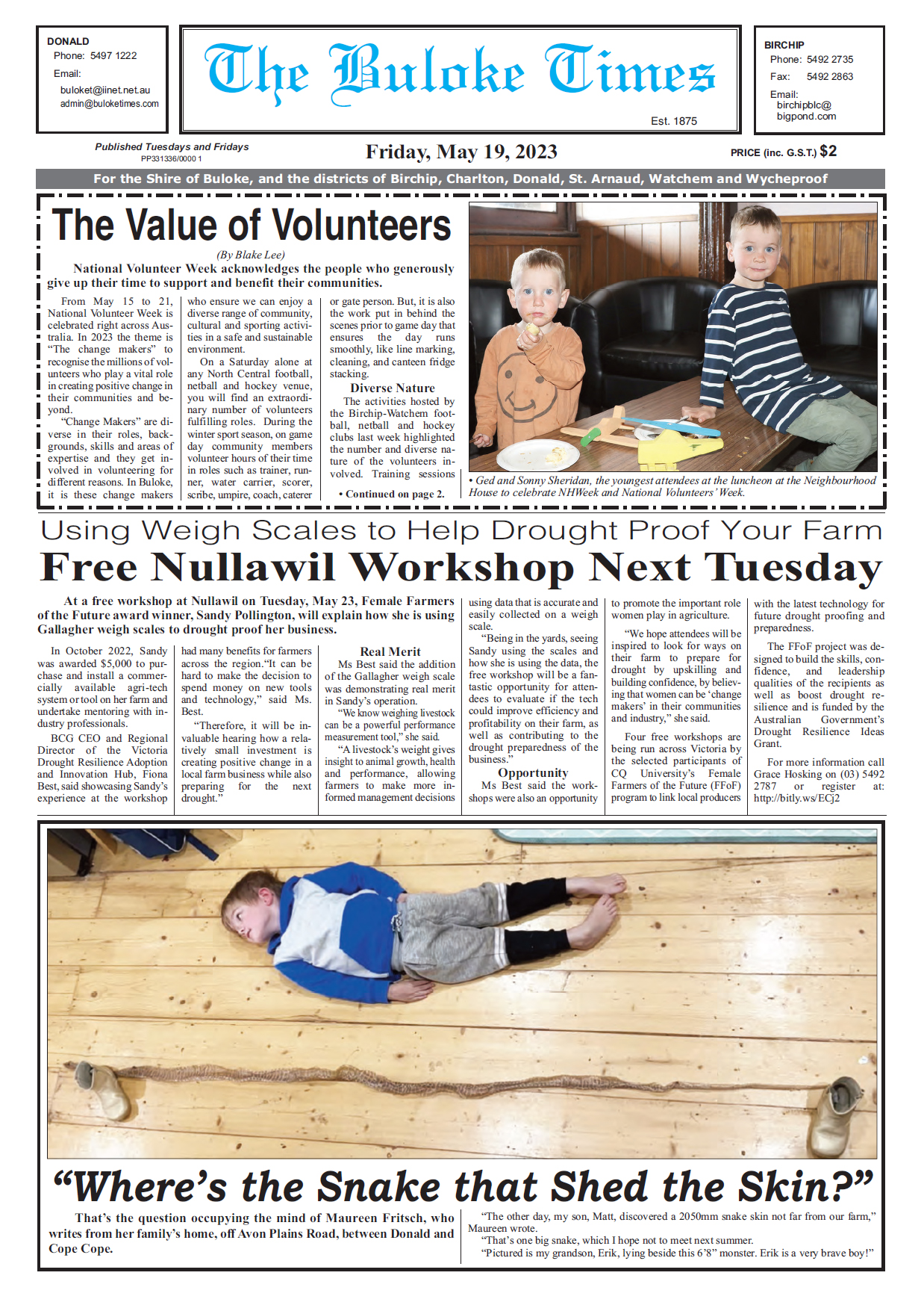 The Buloke Times 19 May 2023