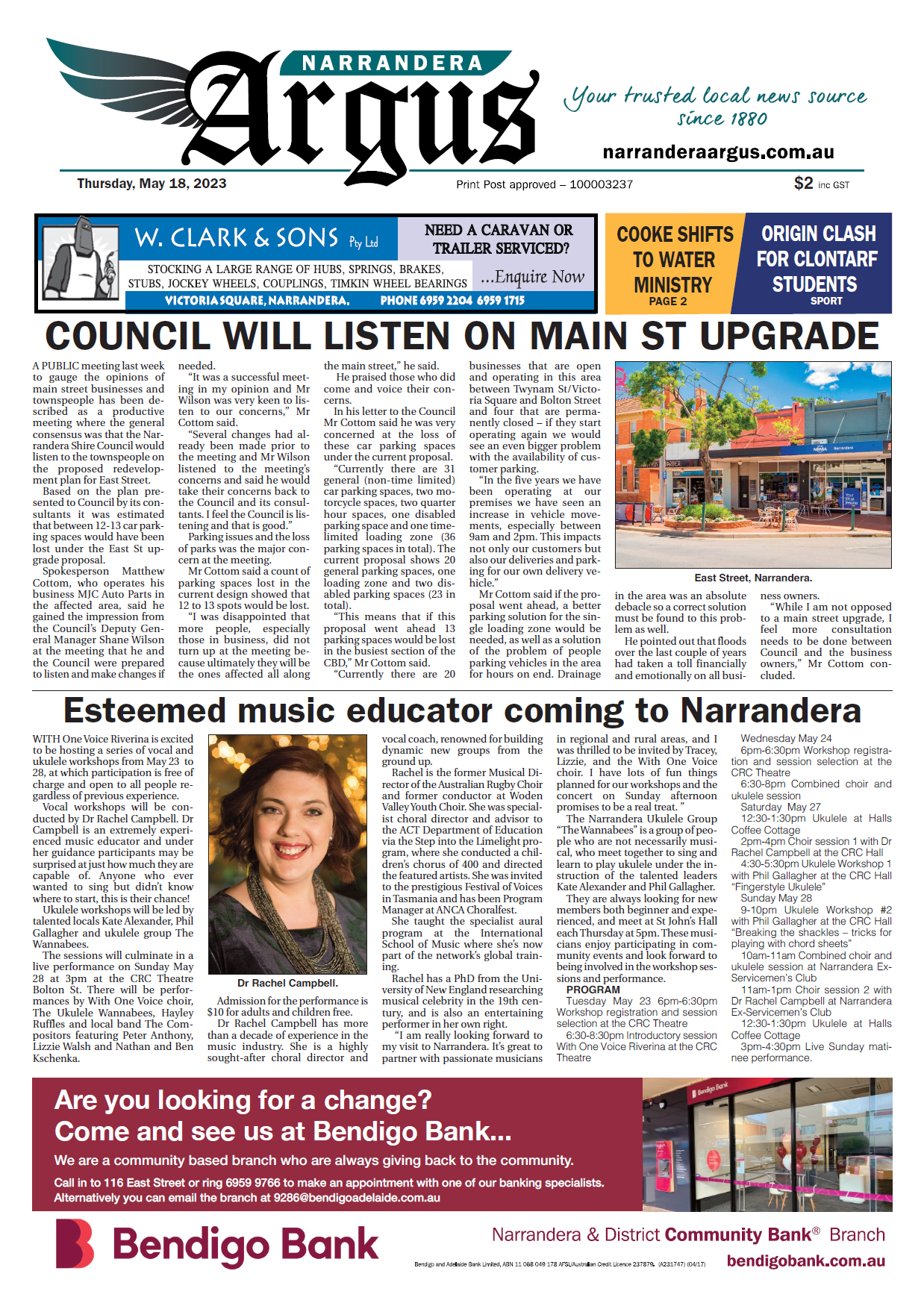 Narrandera Argus 18 May 2023