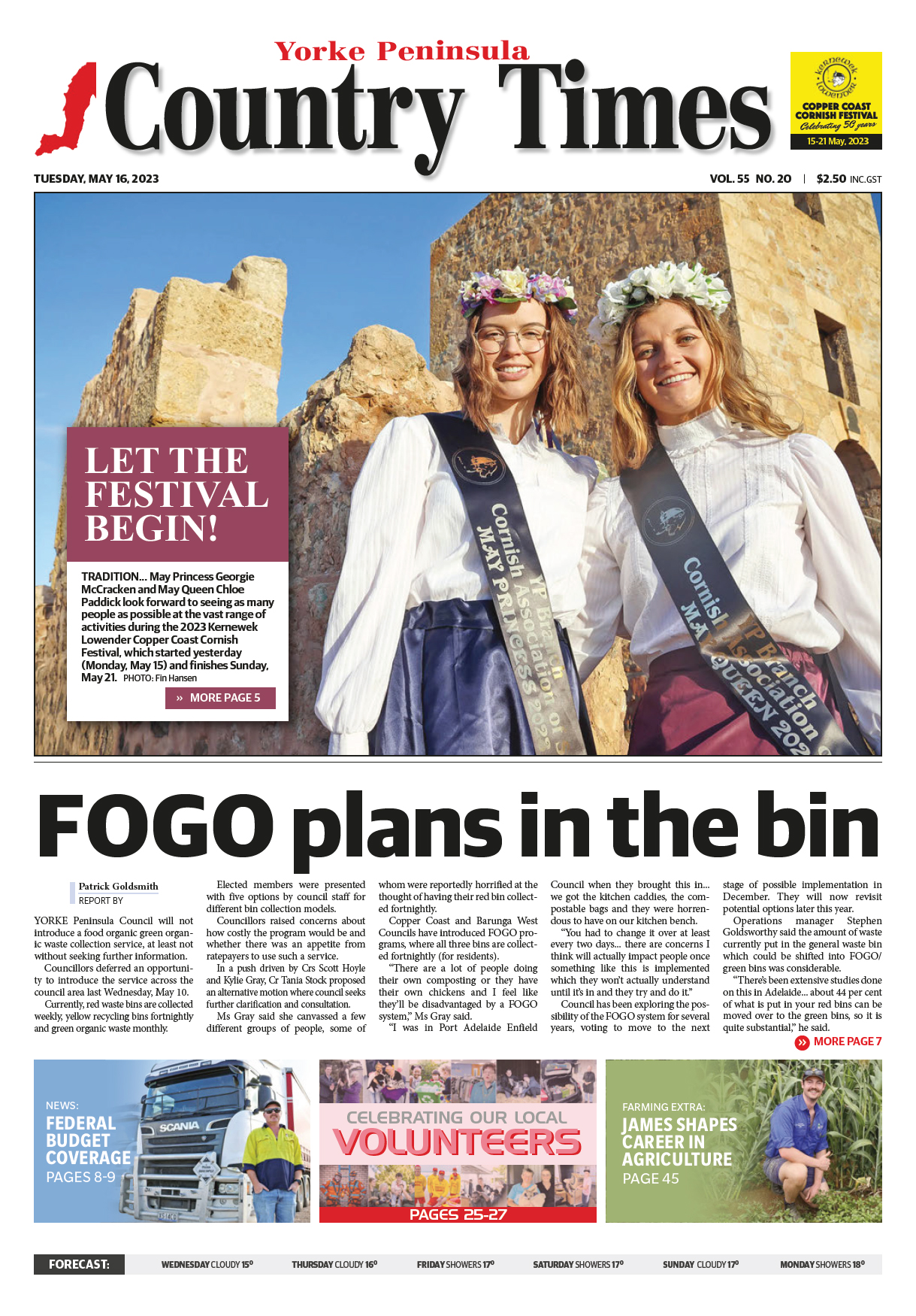 Yorke Peninsual Country Times 16 May 2023