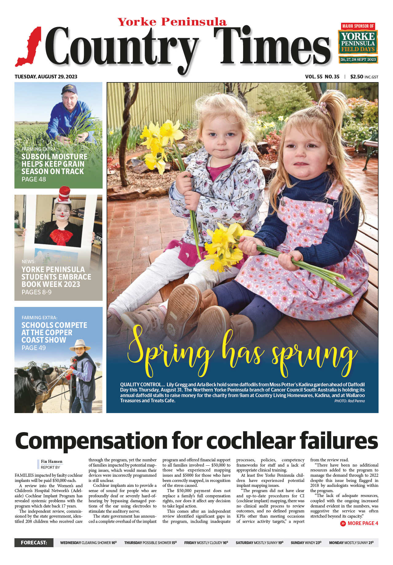 Yorke Peninsula Country Times 29 August 2023