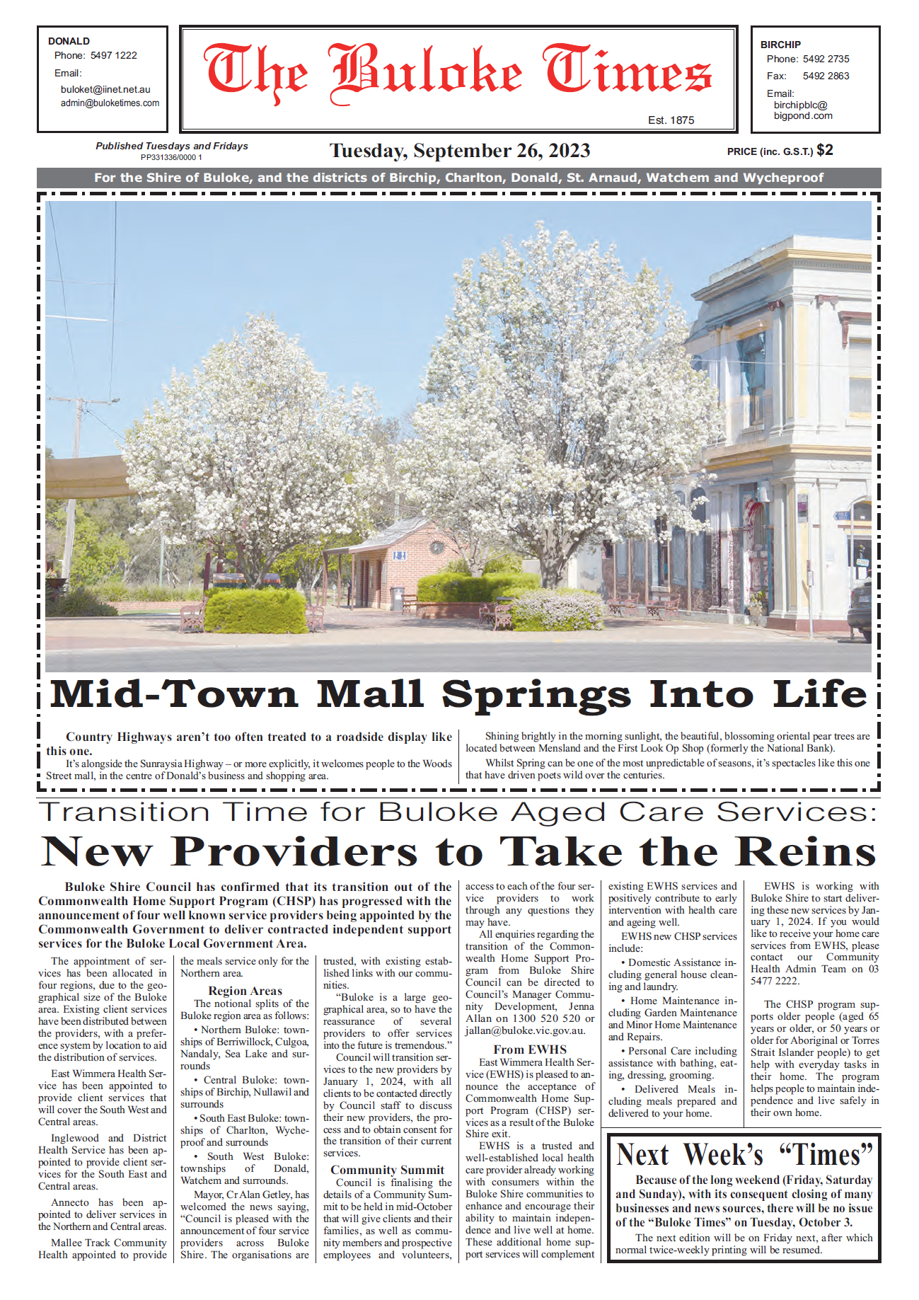 The Buloke Times 26 September 2023