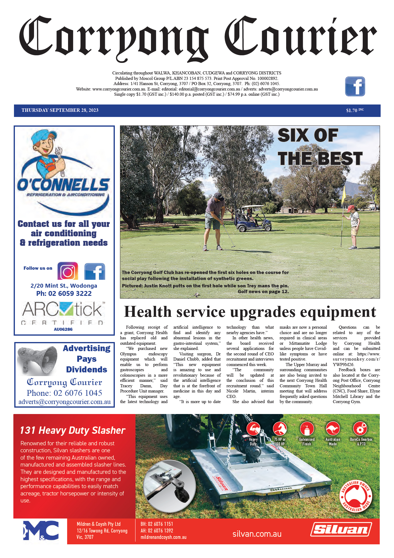 Corryong Courier 28 September 2023